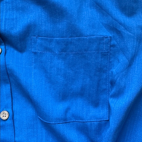 Elegant Blue Midi Shirt Dress - Picture 6 of 9